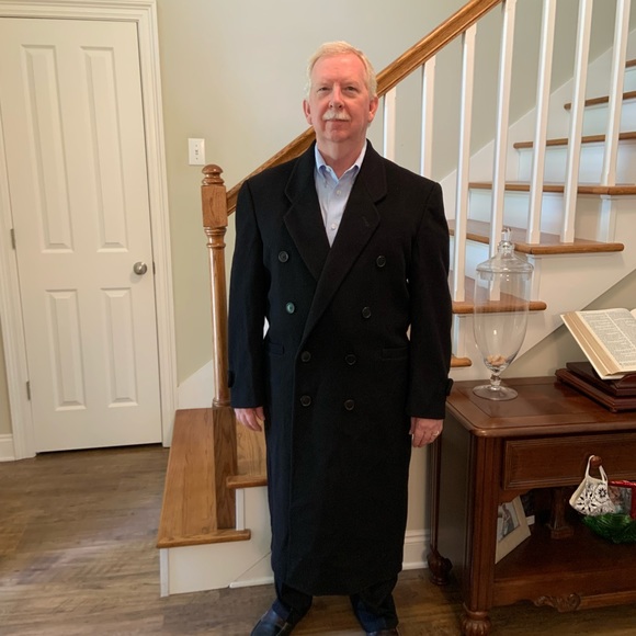 Man In Wool Men's Double Breasted Dress Coat - Picture 7 of 10